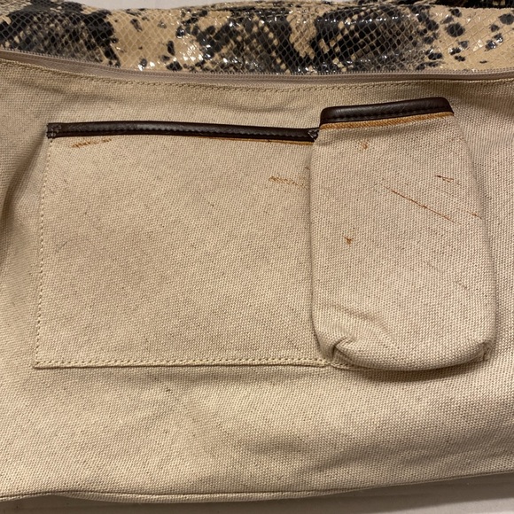 Antonio Melani Leather Snake Print Bag - Picture 11 of 17